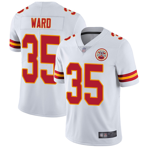 Men Kansas City Chiefs #35 Ward Charvarius White Vapor Untouchable Limited Player Football Nike NFL Jersey->kansas city chiefs->NFL Jersey